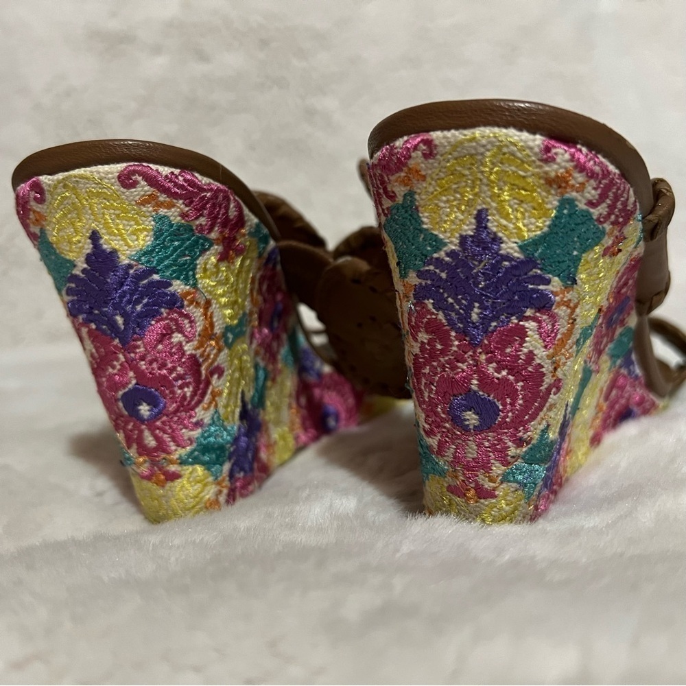 Jack Rogers Livvy embroidered wedges - Picture 9 of 9